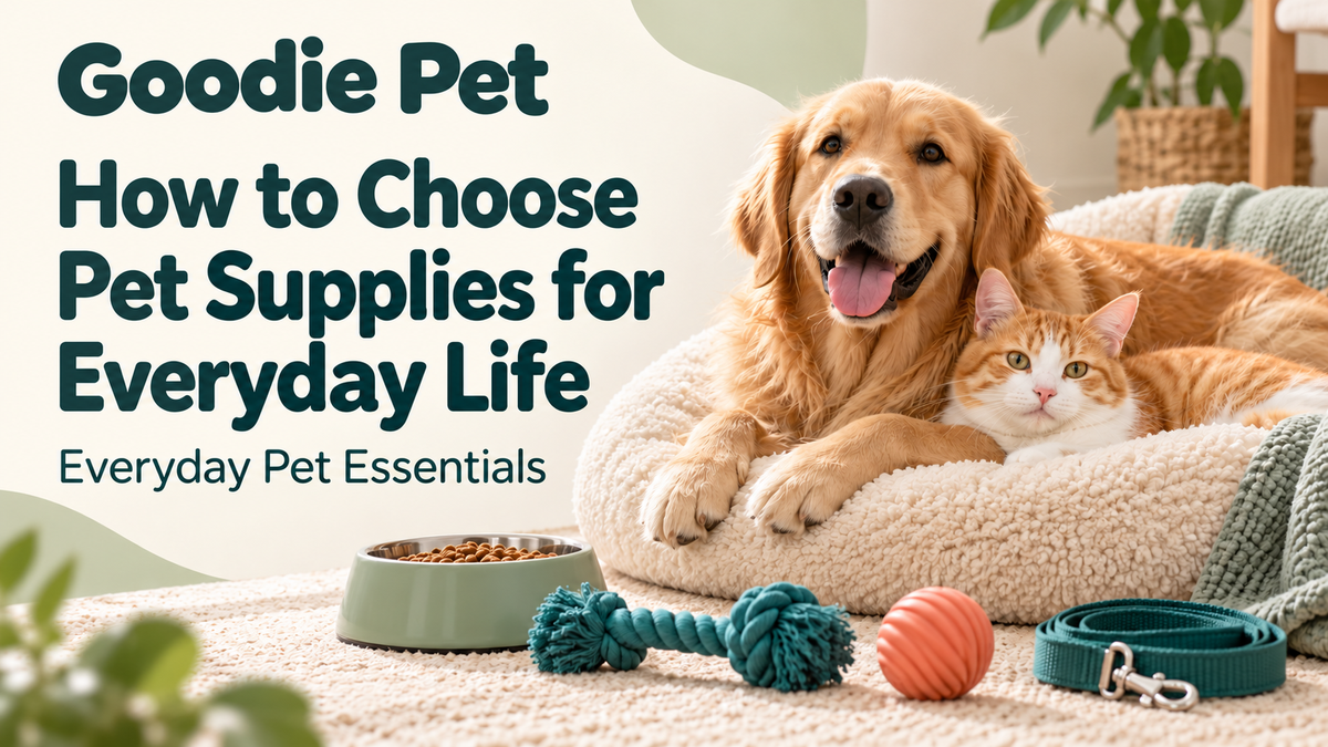 How to Choose Pet Supplies for Everyday Life: A Goodie Pet Guide