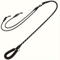 Double Dog Rope Leash with 360-Degree Swivel, Reflective Nylon Lead and Padded Foam Handle for Walking Two Small Dogs or Puppies