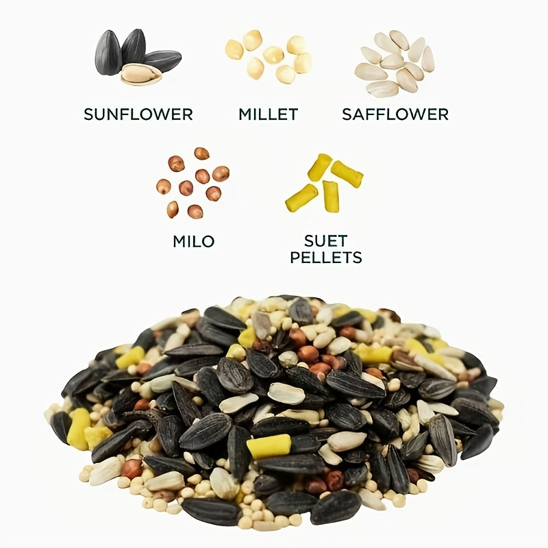 Wild Bird Feed Blend 0.77 lb Bag for Outdoor Feeding Stations, Mixed Seed Bird Food for Cardinals, Finches, Sparrows and Backyard Songbirds