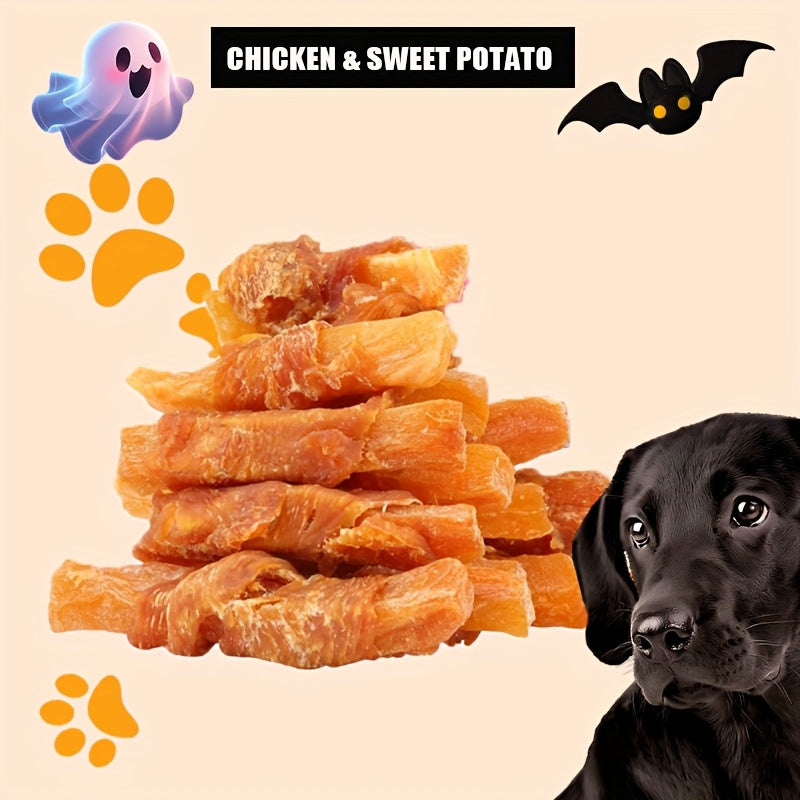 Dog Treats Variety Pack with Chicken Wrapped Sweet Potato, Paw Party Mix Chewy Snacks for Small, Medium and Large Dogs, Training and Everyday Rewards