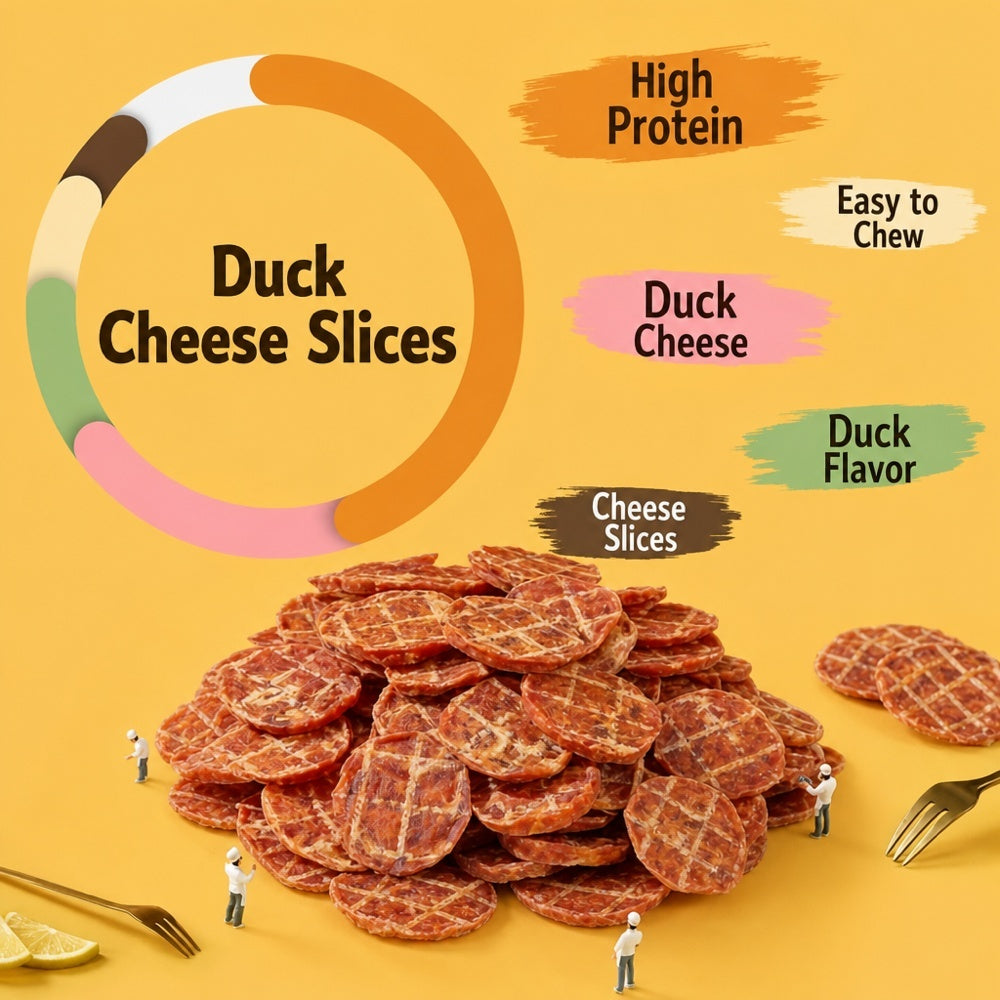Duck Slice Dog Treats, 100g or 200g Packs for Supervised Training Rewards, Everyday Snack Time and Thoughtful Dog Lover Gift Baskets