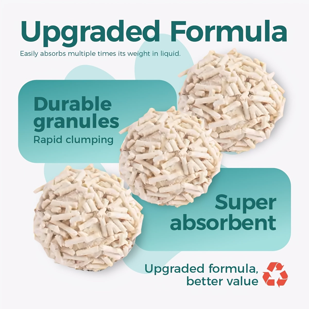 Clumping Tofu Blend Cat Litter with Odor Control and Low-Dust Formula, 1-Pack or 3-Pack Options for Everyday Indoor Cat Litter Box Care