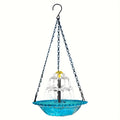 Solar Powered Bird Bath with 3-Tier Fountain Options, Detachable Recirculating Water Feature for Garden, Patio and Backyard Birdwatching