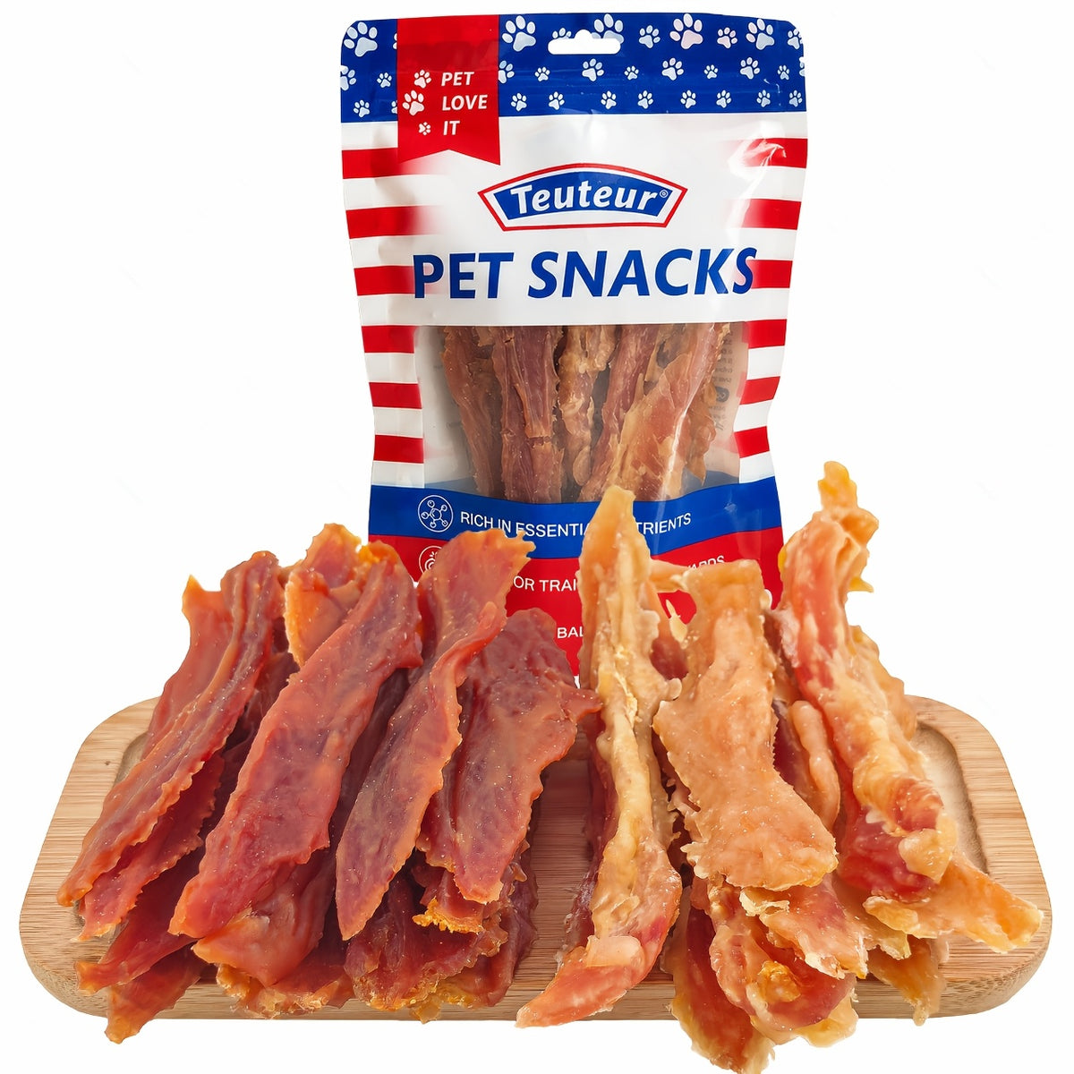 Dog Training Treats Chicken & Duck Jerky Mix, Air-Dried Meat Strips in 102g or 150g Packs for Everyday Rewards, Walks and Practice