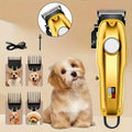 Dog Clippers for Grooming Professional Kit, Low-Noise Rechargeable Pet Hair Trimmer with 4 Guide Combs, Taper Lever, USB Charging and LED Display for Dogs and Cats