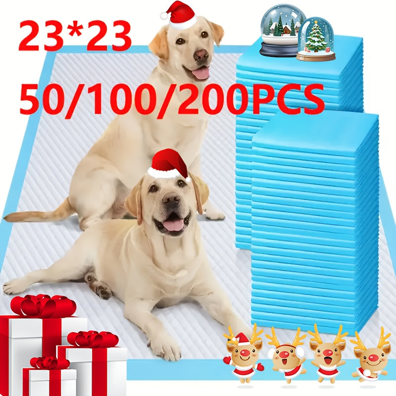 Dog Pee Pads Bulk Packs, 23.6 x 23.6 Inch Disposable Absorbent Puppy Training Pads with Odor Control and Leak Protection, 200 or 400 Count