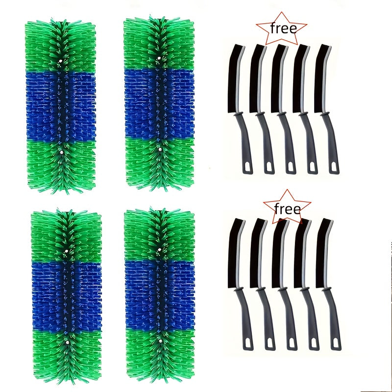 Horse Grooming Scratcher Set for Cattle and Livestock, 2 or 4 Pieces with Rounded Edges and Screws, Color Options and Selected Cleaning Brush Bundles