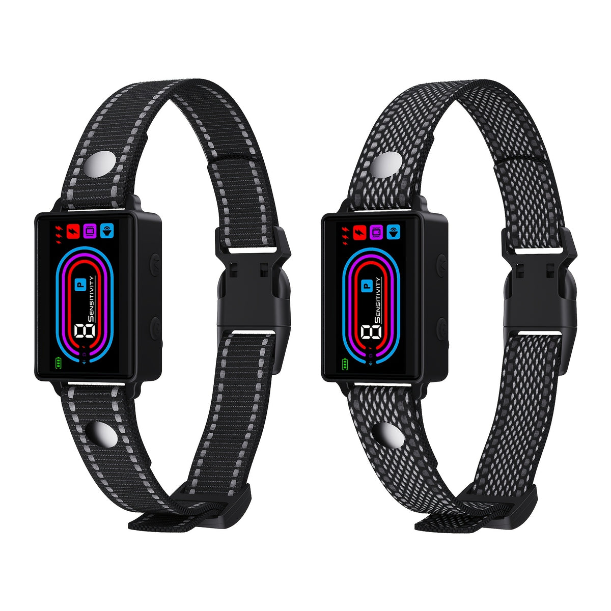 Magnetic Charging Bark Collar for Dogs with 9 Sensitivity Levels, Adjustable Fit, Vibration and Switchable Static Mode, 1 or 2 Pack Options