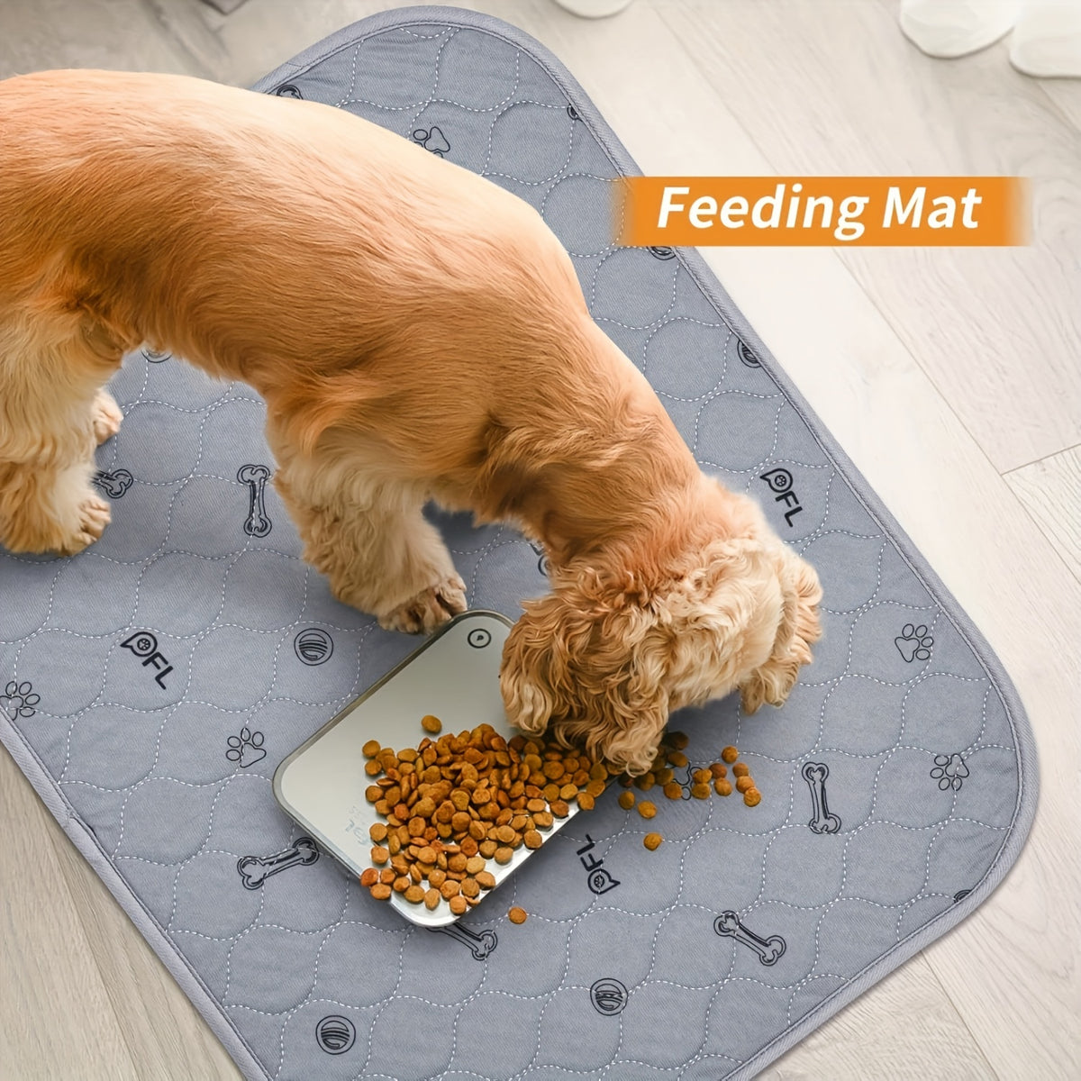 Washable Puppy Training Pads in 24 x 16 or 36 x 41 Inches, Reusable Four-Layer Non-Slip Dog Pee Mats with Size-Specific 2 or 6 Pack Options