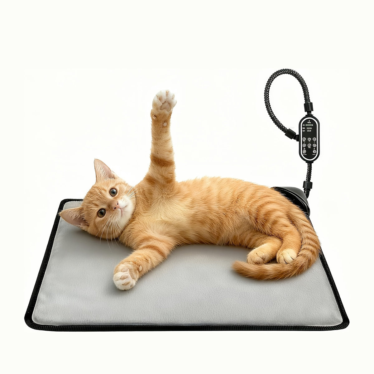 Automatic Pet Heating Pad for Dogs and Cats, 10-Second Rapid Warm-Up, Selectable Heating Time, Manual and Automatic Modes in Small and Large