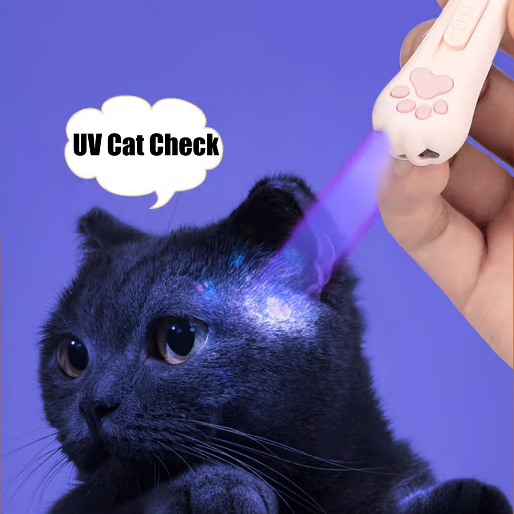 Rechargeable Cat Teaser Toy, 7-in-1 USB Interactive Cat Toy with Bonus Mouse for Indoor Chasing, Daily Exercise and Supervised Play in Pink or Blue