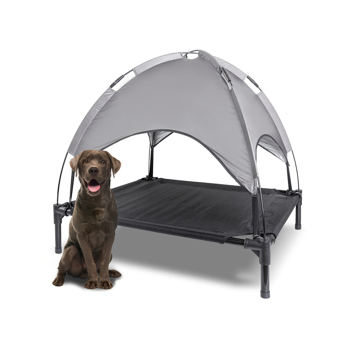 Outdoor Pet Tent for Cats and Dogs, Portable Breathable Pet House in Medium or Large for Supervised Backyard Rest, Camping and Everyday Outdoor Outings