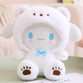 Character Plush Dog Toy with Soft Cushioned Texture, Battery-Free Pet Companion in White, Purple or Blue for Supervised Gentle Indoor Play