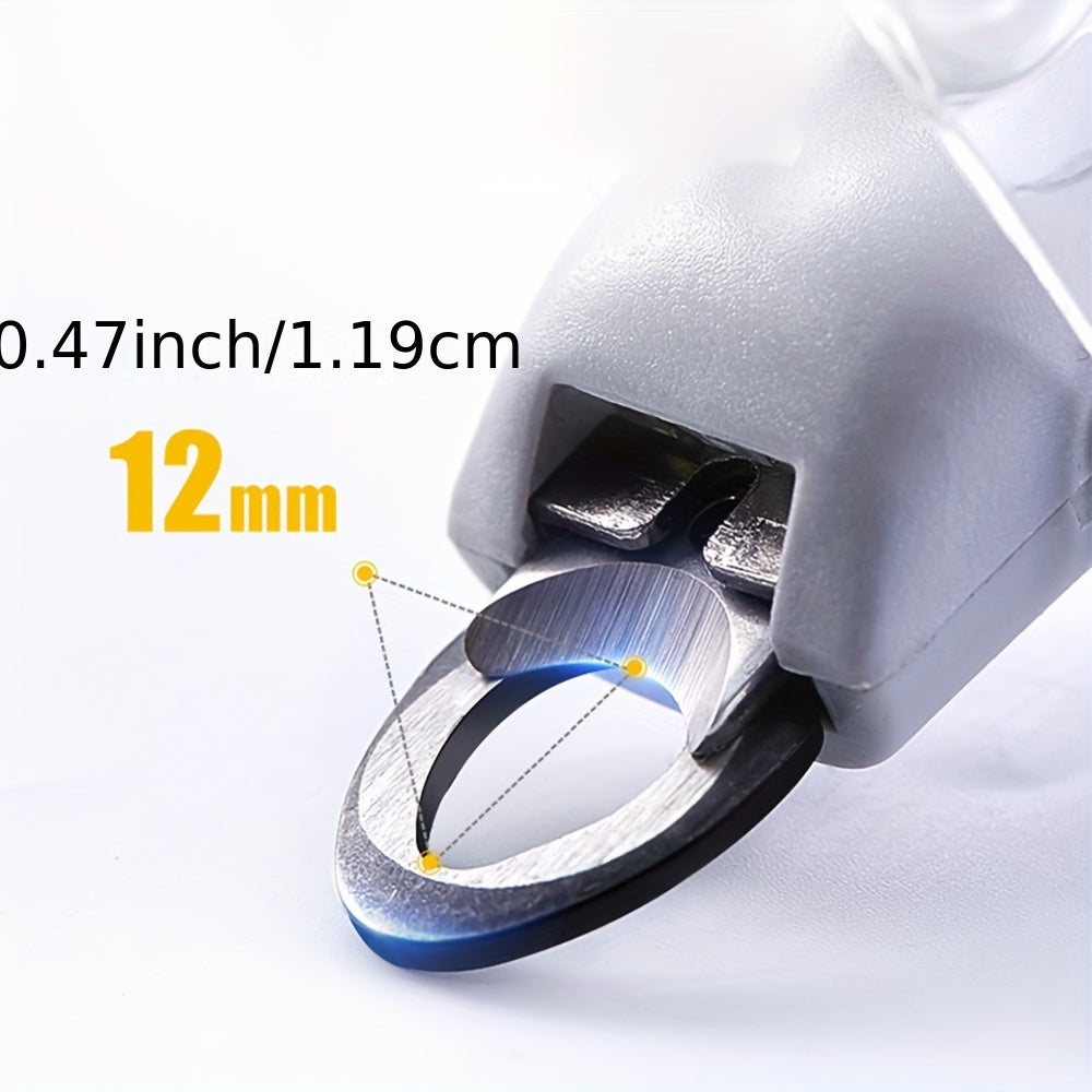 LED Pet Nail Clippers for Dogs and Cats, Orange Grey Ergonomic Non-Slip Handle with Clear Cover for At-Home Claw Trimming and Paw Grooming