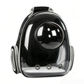 Cat Backpack Carrier in Black, Space Capsule Double Shoulder Pet Travel Bag with Black Transparent Model A Option for Everyday Outings