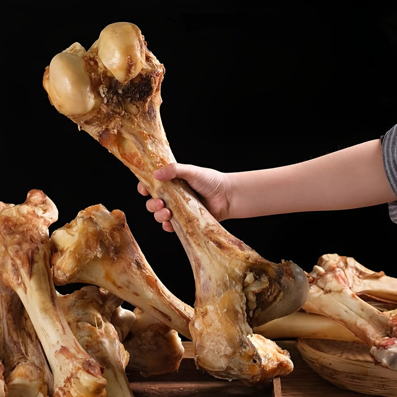 Beef Bone Dog Treats with Hip Bone Options for Medium and Large Dogs, Large Breed Chew Snacks for Supervised Chewing and Reward Time