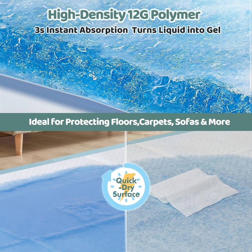 Extra Large Disposable Dog Pee Pads 58 x 32 Inch, 40 Count Super Absorbent Leak-Proof Puppy Potty Training Pads for Cars, Crates and Sofas