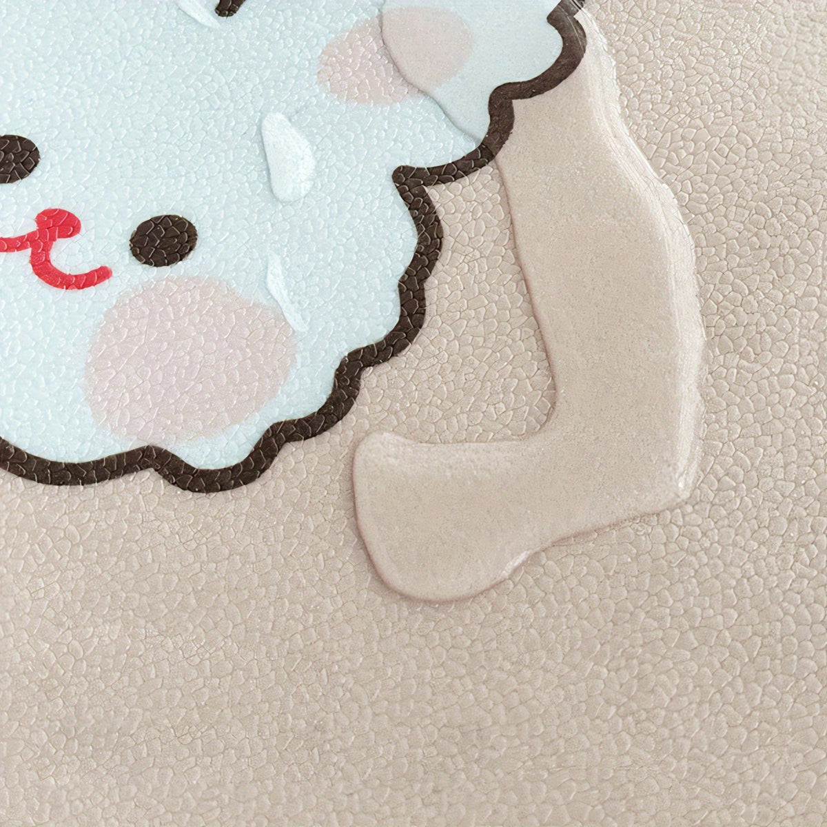 Dog Crate Mat with Puppy and Star Pattern, Washable Non-Slip PVC Pet Floor Mat with Slow-Rebound Cushioning for All-Season Indoor Comfort