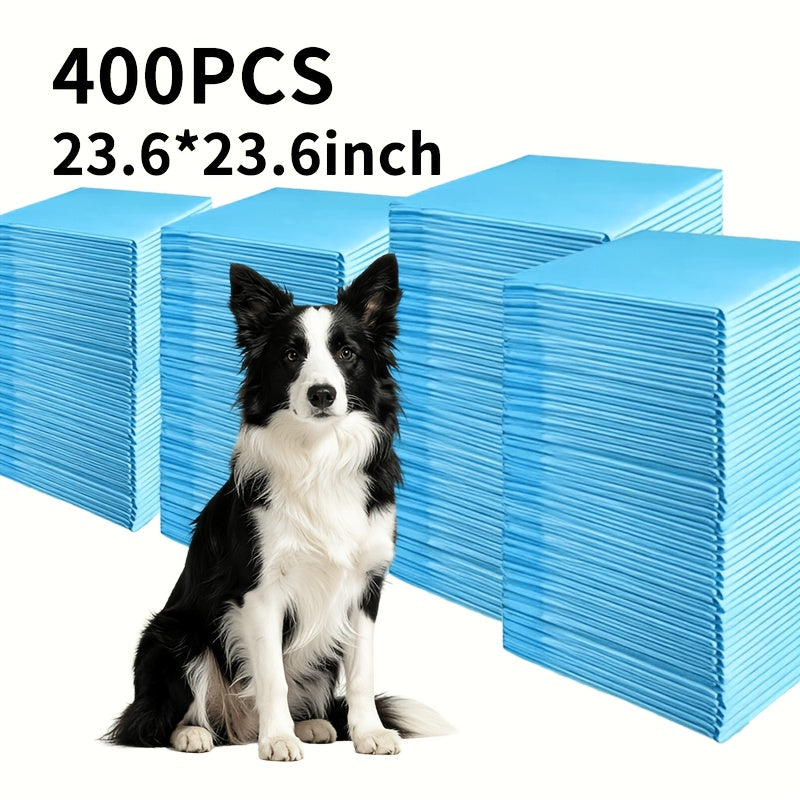 Dog Pee Pads with SAP Absorbent Core, 23.6 x 23.6 Inch Disposable Puppy Potty Training Pads, Leak-Proof Design in 50 to 400 Count Packs