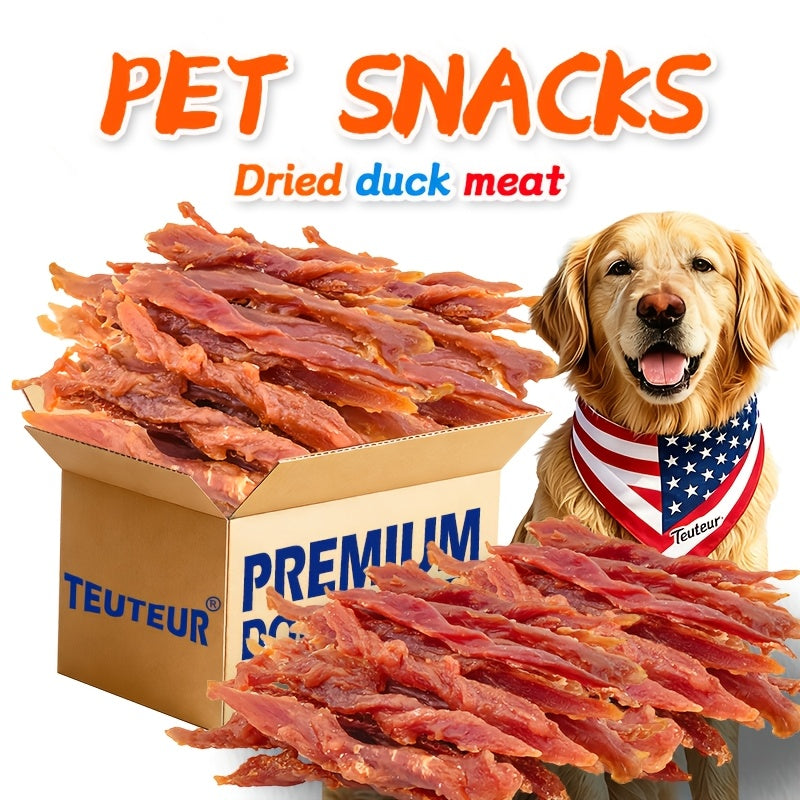 Duck Jerky Dog Treats Twin Packs, 80g Duck Strips or 106g Chicken and Duck Jerky Options for Supervised Training Rewards and Everyday Snack Breaks