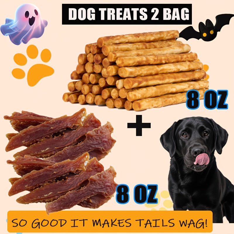 Assorted Dog Reward Treats, Chicken and Duck Combo, Yolk Wrap and Bone Bites Options for Supervised Training, Daily Snacks and Dog Gift Baskets