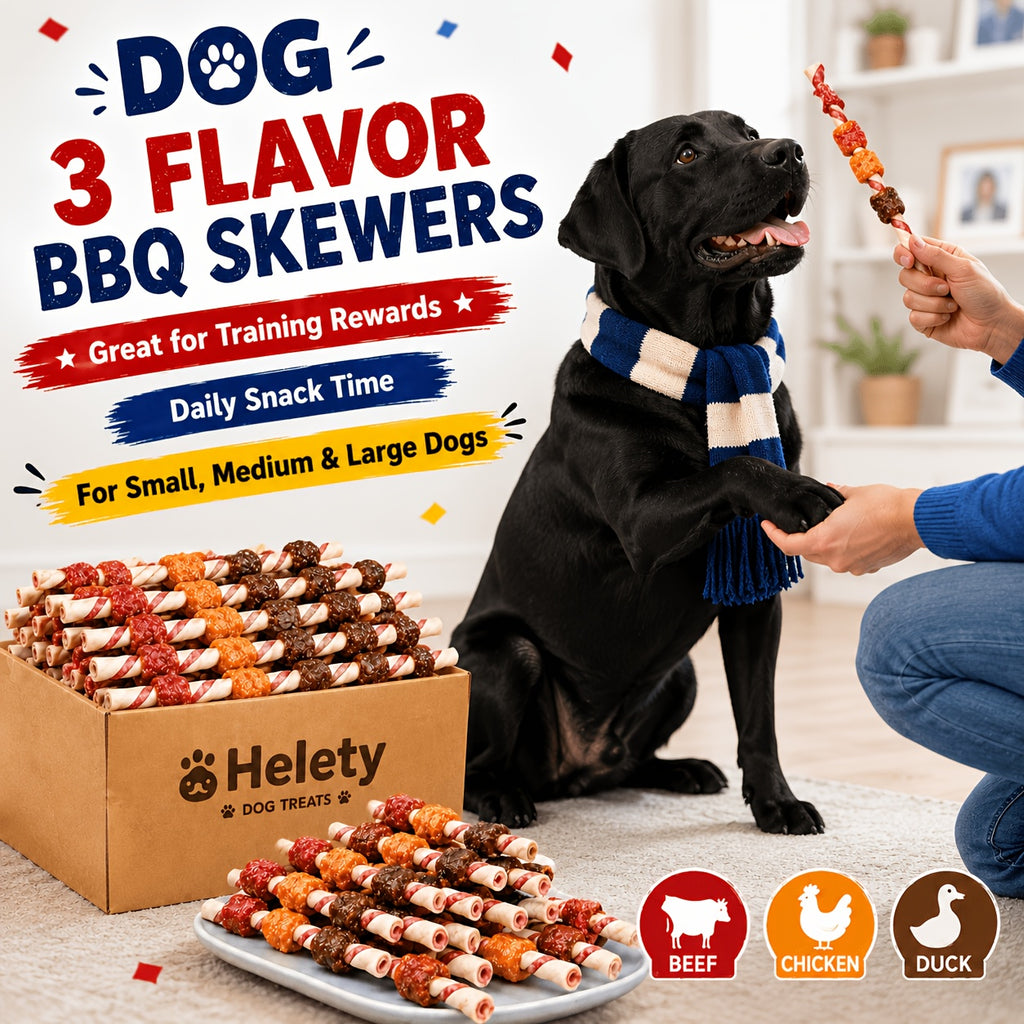 Dog Chew Treats Kabob Mix with Triple Flavor Options, 4 oz and 7.3 oz Packs Plus Combo and Sample Selections for Supervised Snack Time