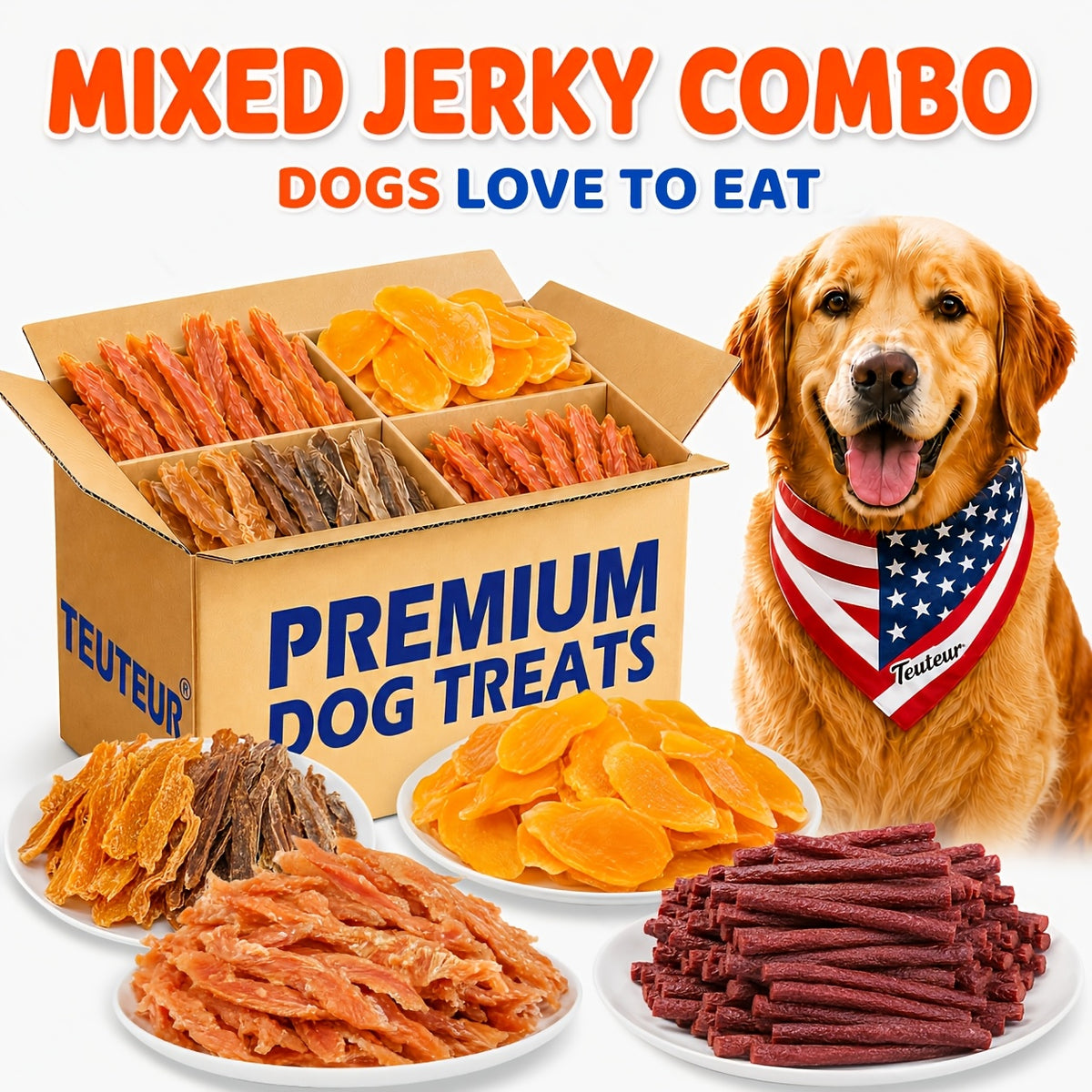 Beef Strip Dog Treats with 80g Beef or 80g Chicken + 80g Air-Dried Beef Options for Supervised Snack Time, Everyday Training Rewards and Travel Treat Breaks