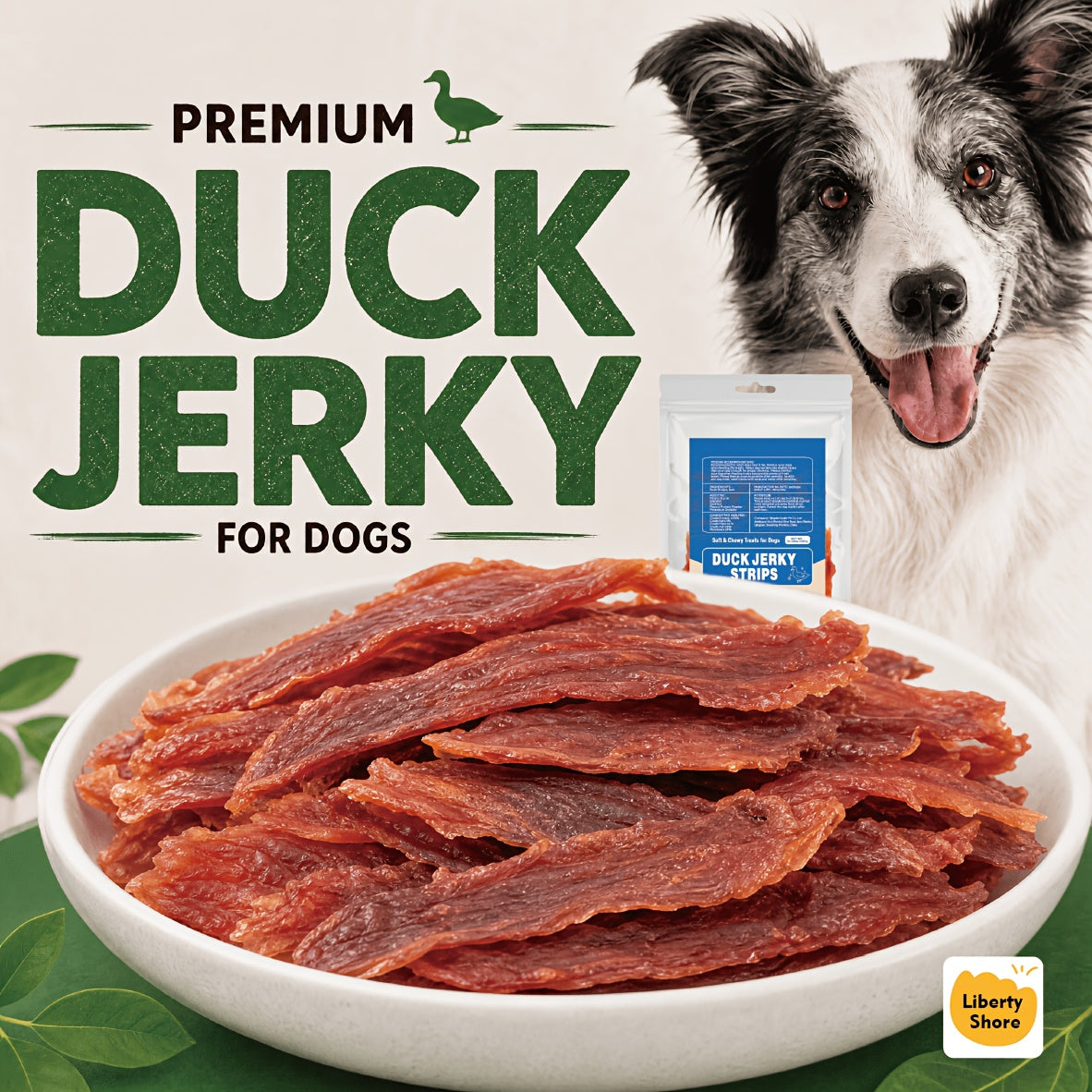 Duck Jerky Strips for Dogs, Dehydrated Duck Meat Treats in 200g, 300g and 900g Options for Supervised Training Rewards and Everyday Snack Time