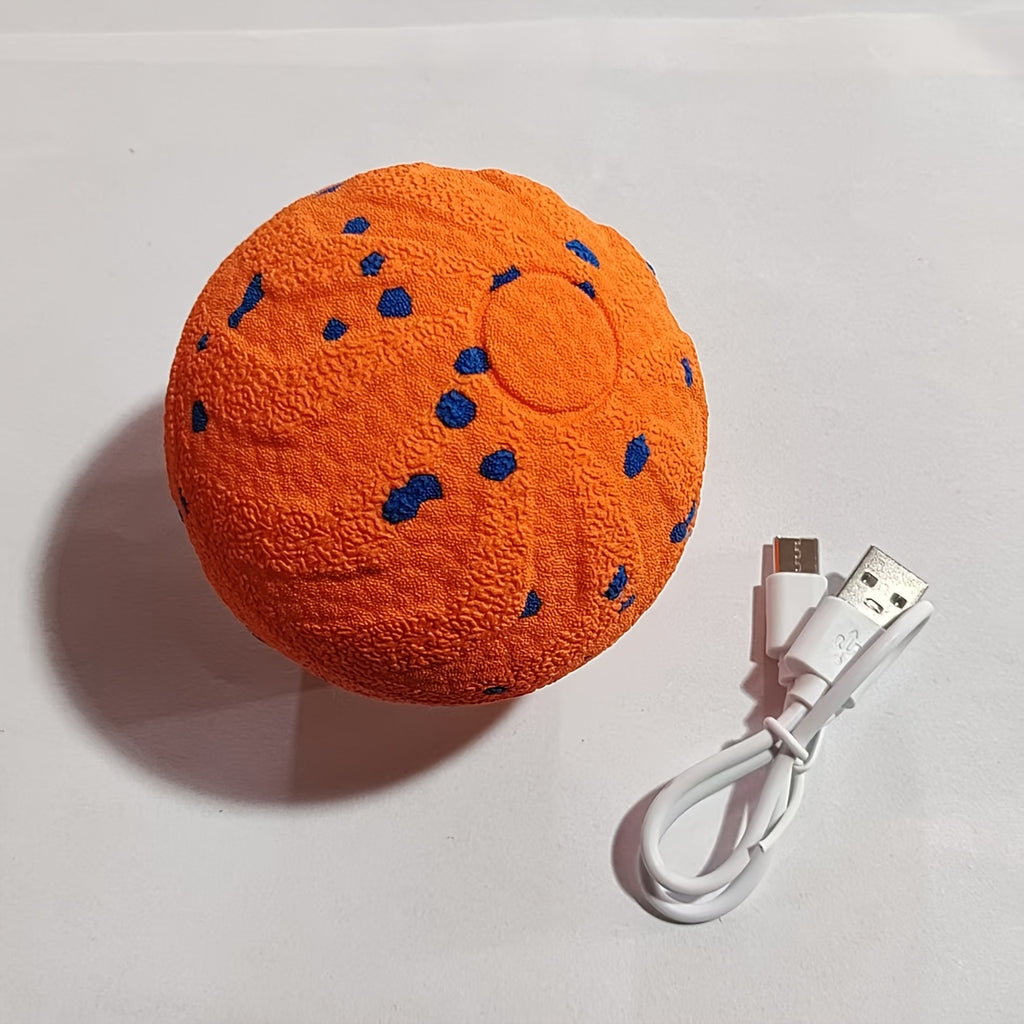 Interactive Dog Ball with Automatic Bouncing and Rotation, E-TPU Moving Chase Toy with Sleep Mode for Medium and Large Dogs