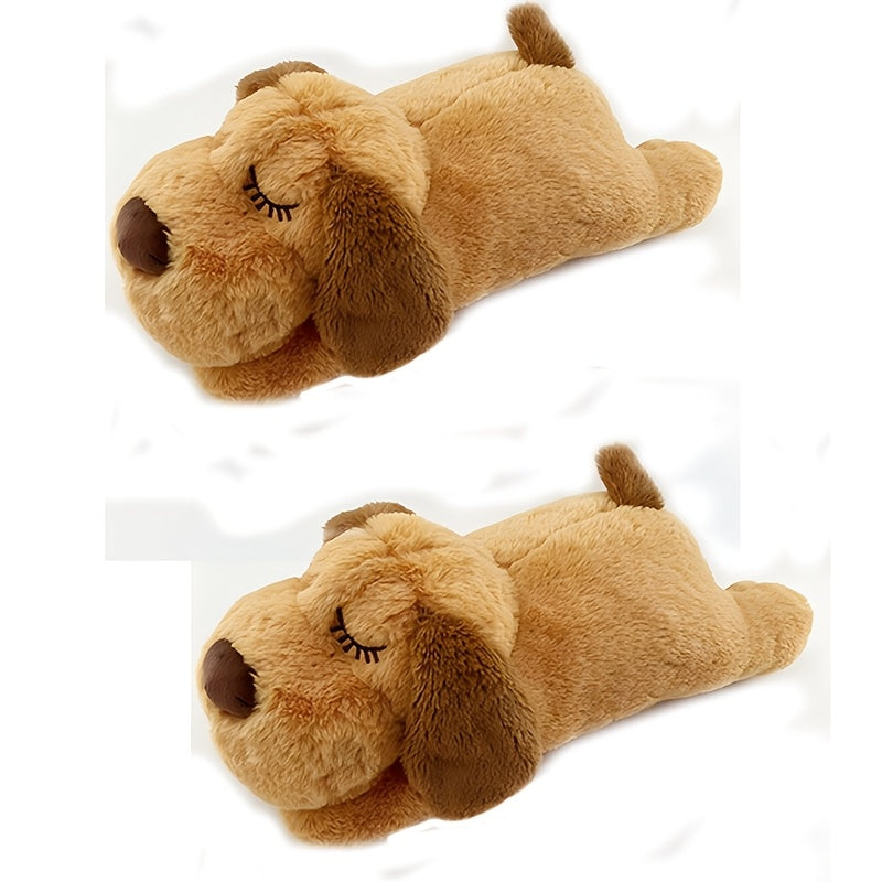 Heartbeat Puppy Toy, Soft Plush Cuddle Companion for Dogs and Kittens, Dog, Cat and Bear Styles with Single or Two-Piece Options, Batteries Not Included