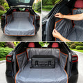 Dog Cargo Liner with Orange Trim and Side Flaps, Pet Trunk Cover for SUVs and Cars, Rear Interior Protector for Everyday Travel