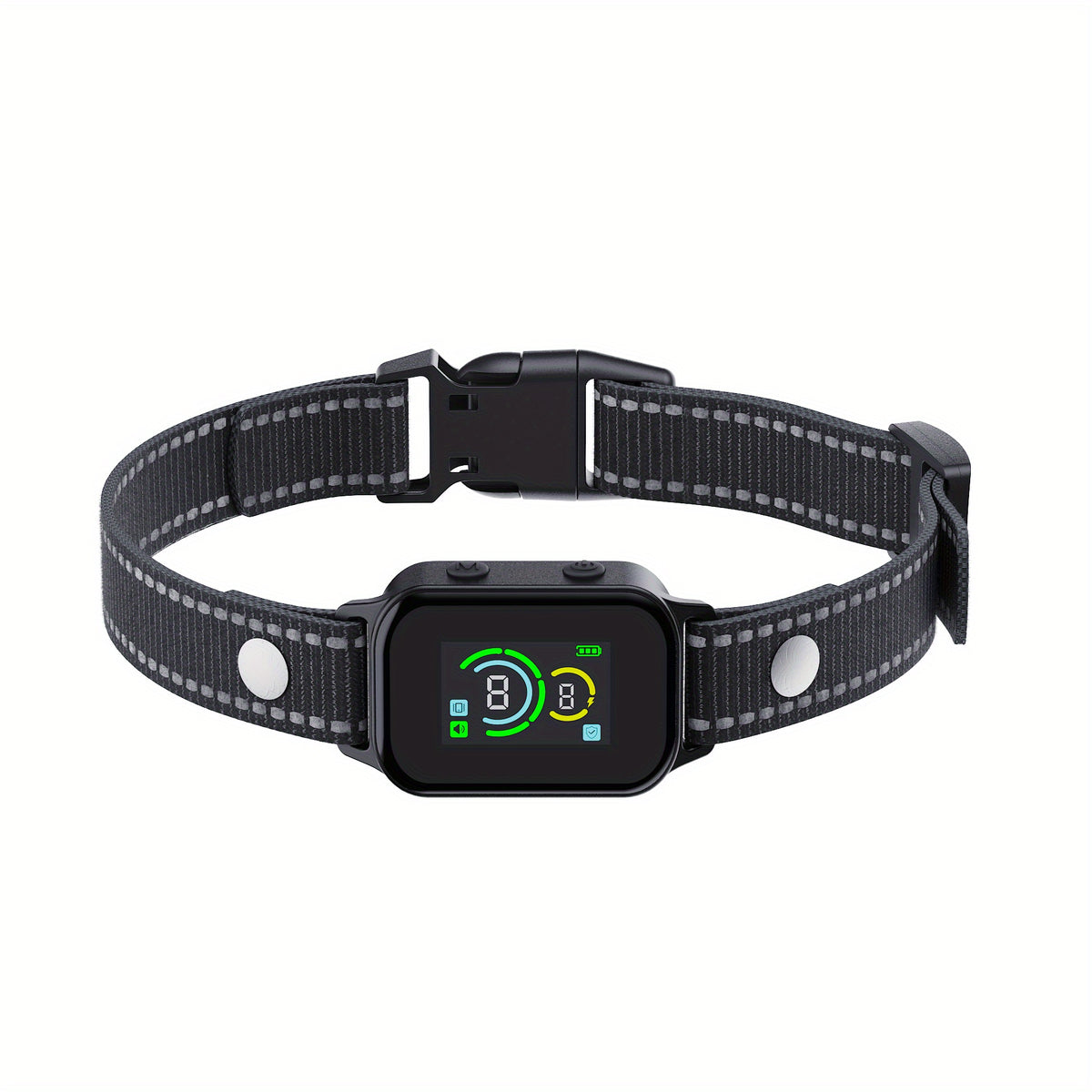 USB No Shock Bark Collar for Dogs, Nylon Electronic Bark Control Training Collar in 1 or 2 Pack Options for Owner-Supervised Training Routines