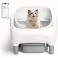 95L Automatic Cat Litter Box with App Control, Removable Washable Inner Tray and Built-In Safety Sensor for Multi-Cat Households