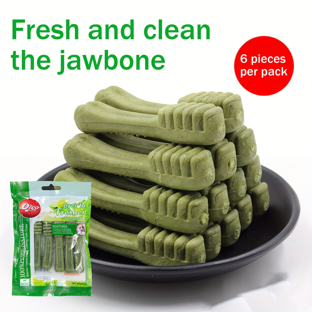 Dog Dental Chew Bone 90g, Beef Milk Mint Toothbrush Cleaning Bone Option for Supervised Chewing and Everyday At-Home Canine Oral Care Routines