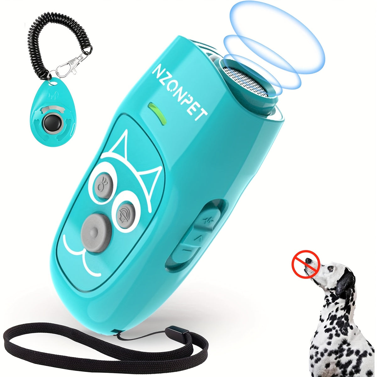 Dog Repeller with Soundwave Technology, Anti-Barking Dog Training Device for Adult Handlers, One-Size Design in Seven Color Options