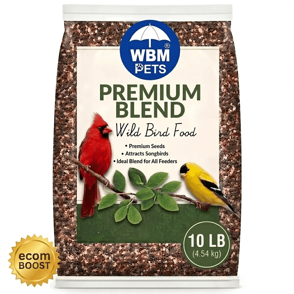 Bird Seed 10 lb Bag for Outdoor Wild Birds, Porch Hanging Feeders, Lawn Stands and Ground Feeding Stations, Year-Round Backyard Songbird Watching