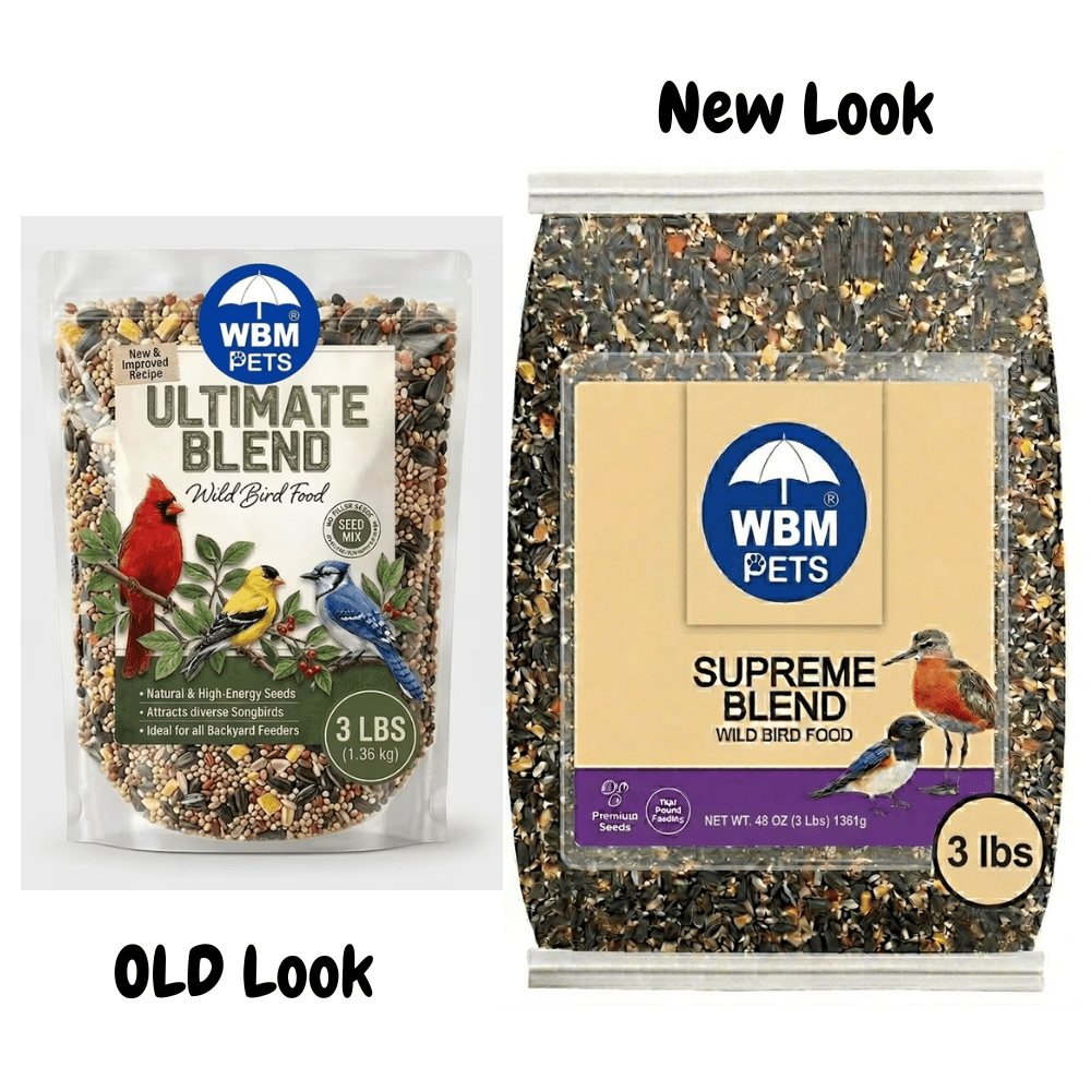 Wild Bird Food 3 lb Variety Blend with Sunflower Seeds, Peanuts and Raisins for Outdoor Tube, Hopper and Platform Feeders Year-Round
