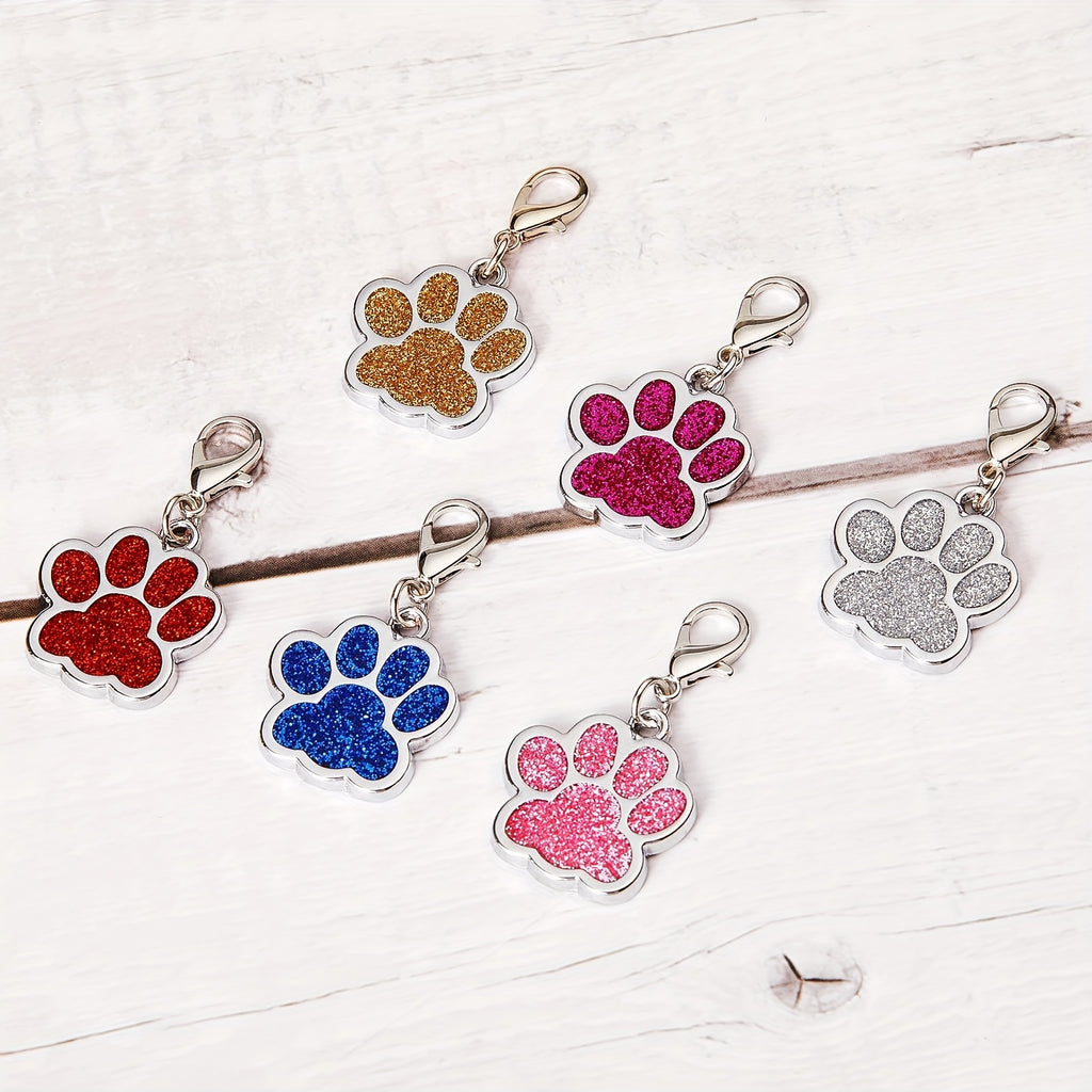 Engraved Pet ID Tag for Dogs and Cats, Personalized Name and Phone Number Identification in Blue or Pink for Daily Walks and Travel