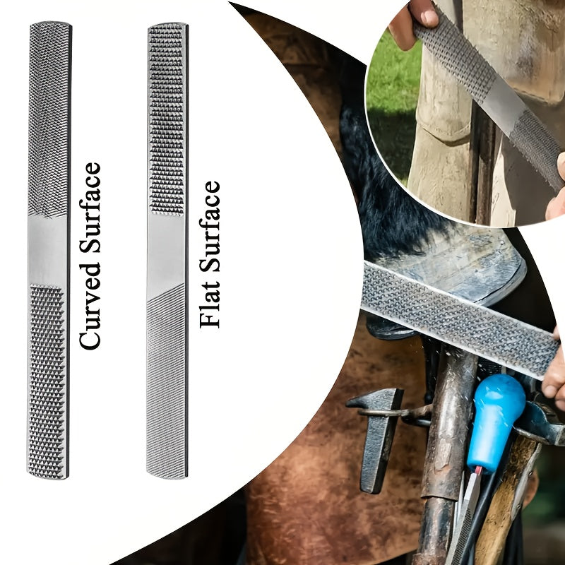 Farrier Tool Kit 9-Piece with Hoof Nippers, Mini Rasp, Hoof File, Knife and Storage Bag for Horse and Goat Hoof Care by Experienced Handlers