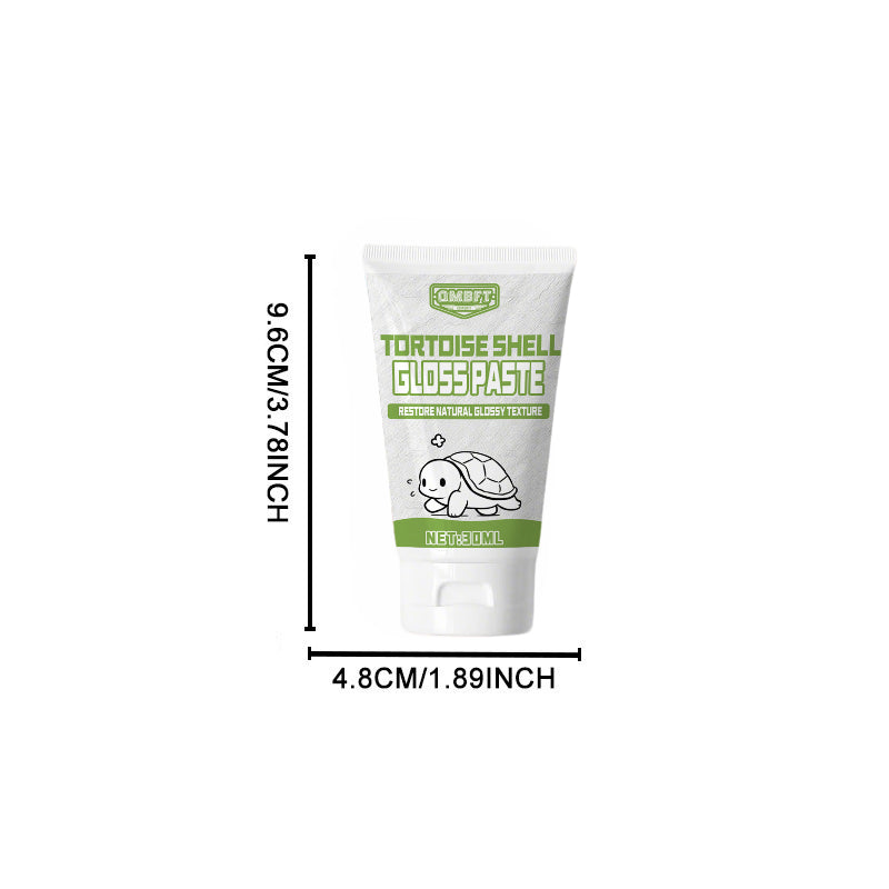 Tortoise Shell Care Cream in Squeeze Tube, 1.01 oz Shell Gloss Paste for Land Tortoise Owners and Routine External Reptile Care Supplies