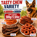 Dog Snack Combo Pack with Chicken-Flavored Milk Bars, Biscuits and Duck Chew Options, Assorted Jerky Treat Packs for Everyday Rewards