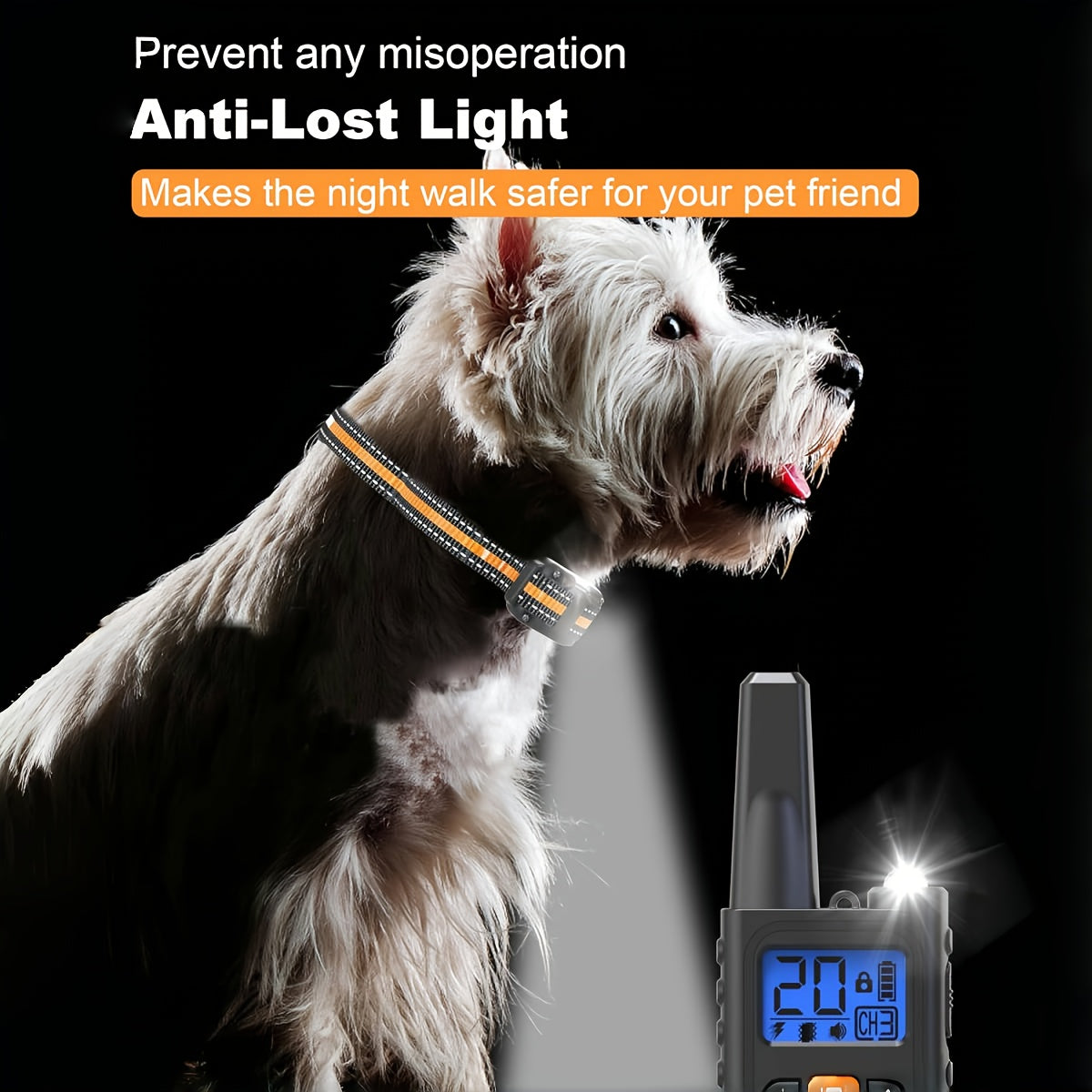 Remote E Collar for Dogs 5-120 lbs with Beep, Vibration and Static Modes, Dog Training Collar with Remote in 1, 2 or 3 Dog Options