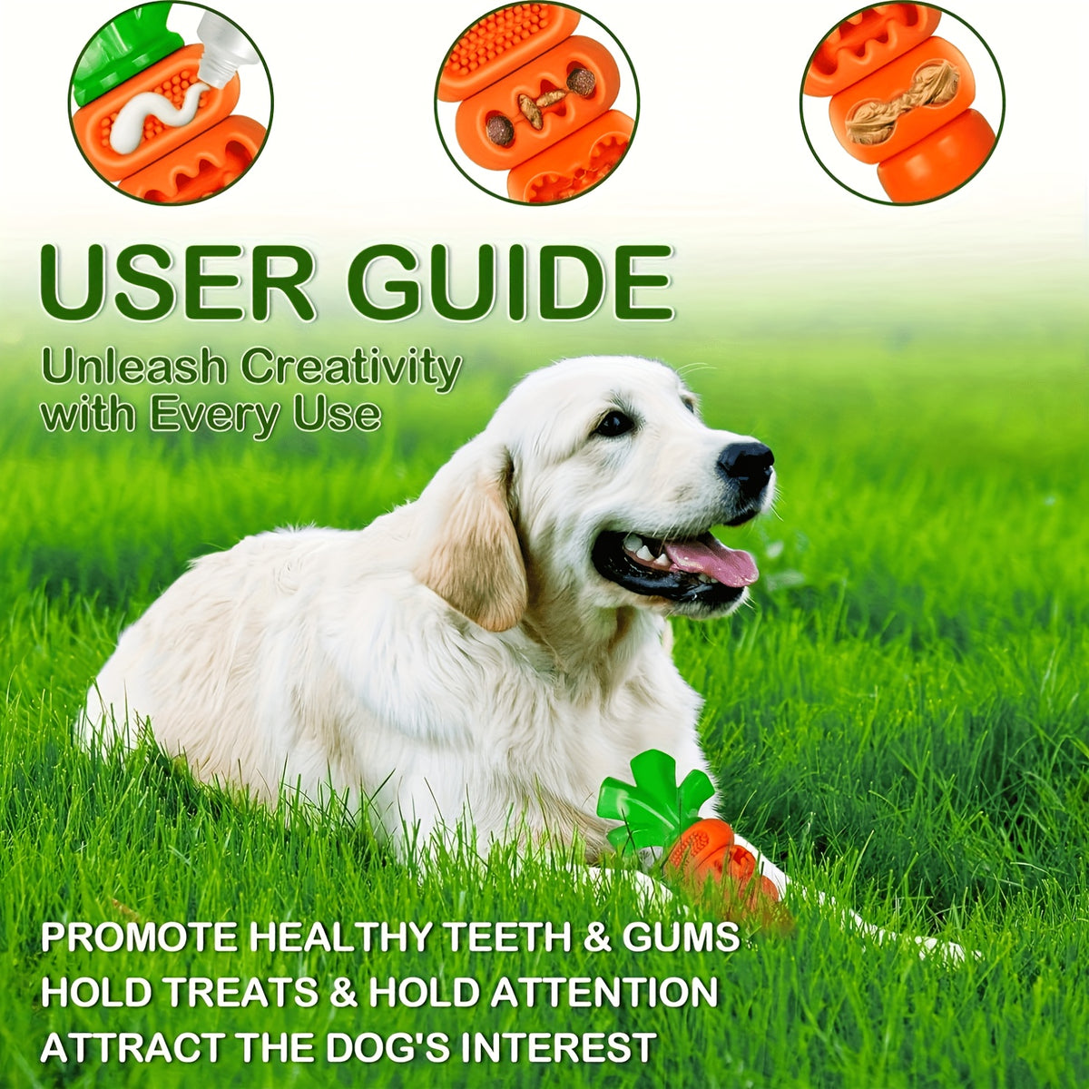 Dog Chew Toy with Beef and Bacon Flavor, Nylon Pet Chewing Toy for Medium and Large Dogs, Bacon-Carrot or 2-Piece Options for Supervised Play