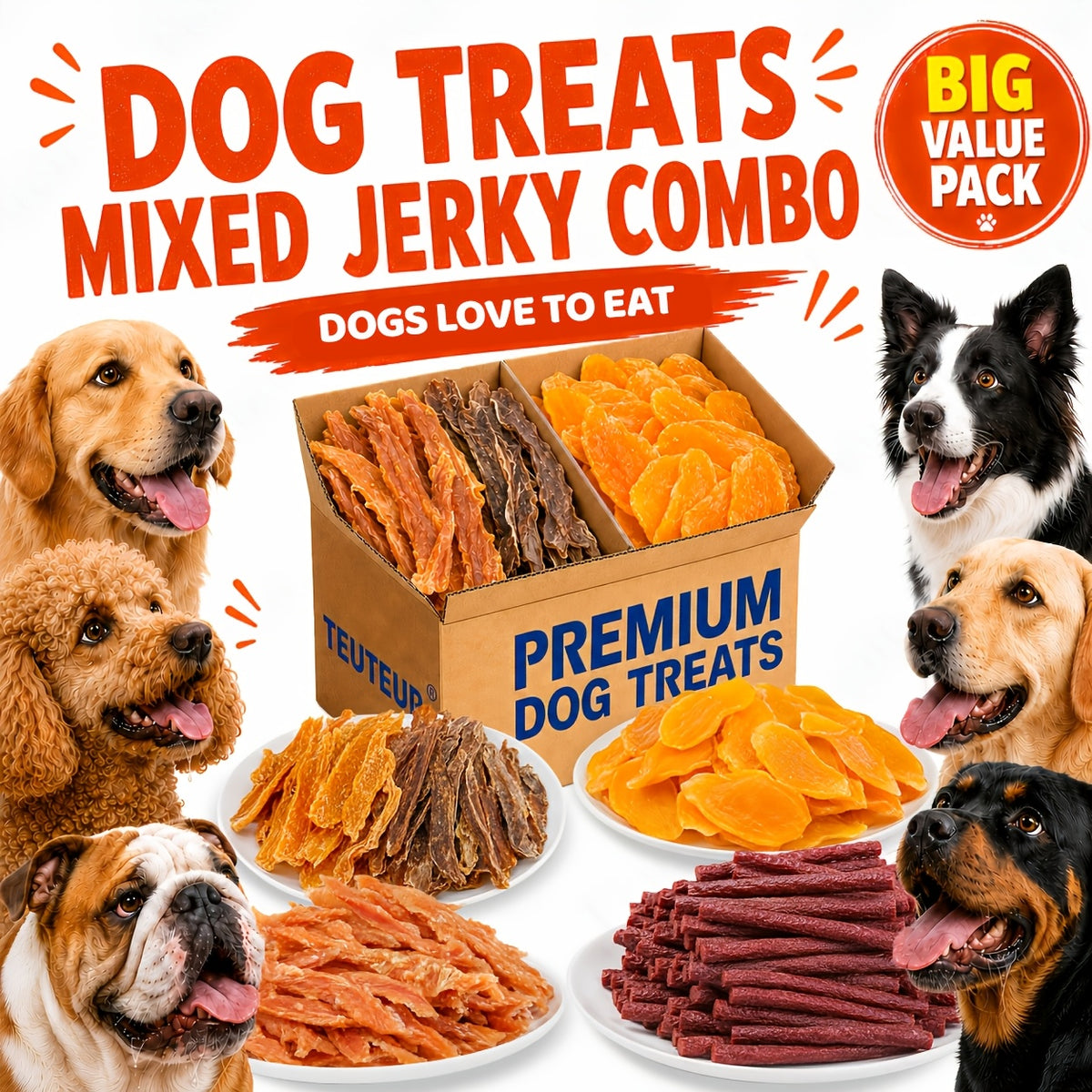 Dog Snack Packs with Duck Meat and 160g Combo Options, Chewy Dog Treats for Supervised Training Rewards, Everyday Snack Time and Dog Lover Gift Baskets