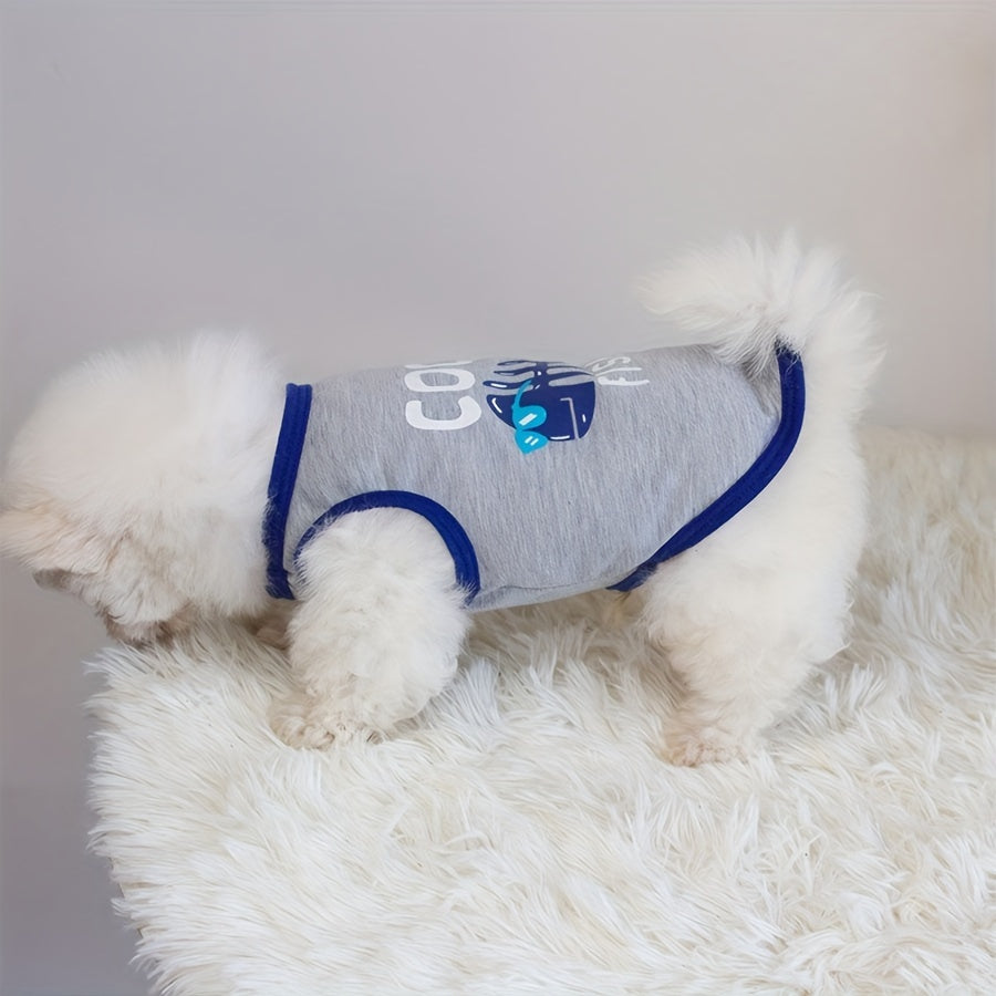 Small Dog Shirts 3 Pack, Breathable Stretchy Printed Pet T-Shirts for Chihuahuas and Yorkies, Mixed-Color Summer Puppy Clothes for Daily Wear