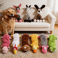 Plush Dog Toys 9-Piece Animal Set for Small and Medium Dogs, Colorful Sound-Making Companions for Supervised Indoor Play and Pet Gifts