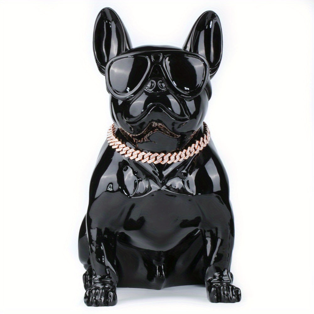 Rhinestone Dog Cuban Link Collar, 14mm Wide Decorative Pet Chain Necklace in Gold, Silver or Rose Gold Color for Photos, Parties and Gifts
