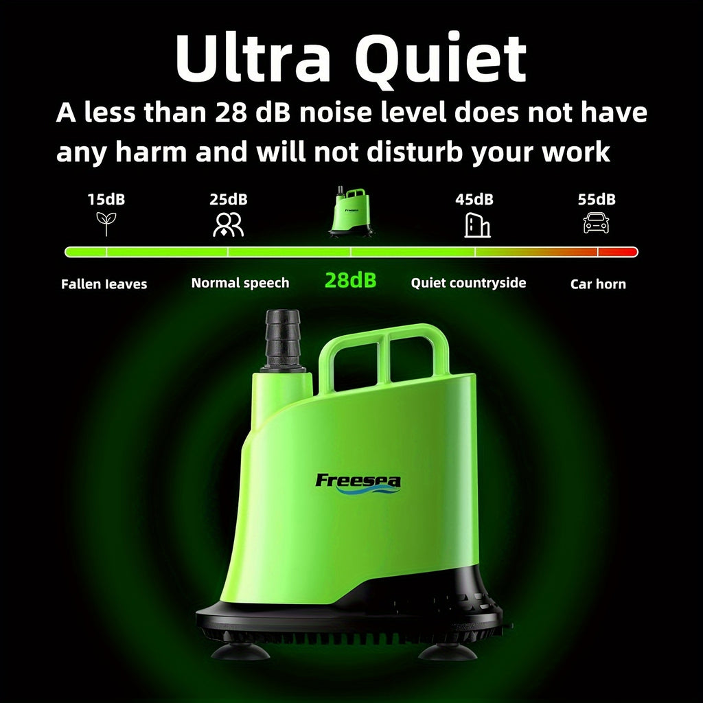 Adjustable Submersible Water Pump for Aquariums, Ponds, Fountains and Hydroponics, Quiet Water Circulation with DS-060 and DS-040 Model Options
