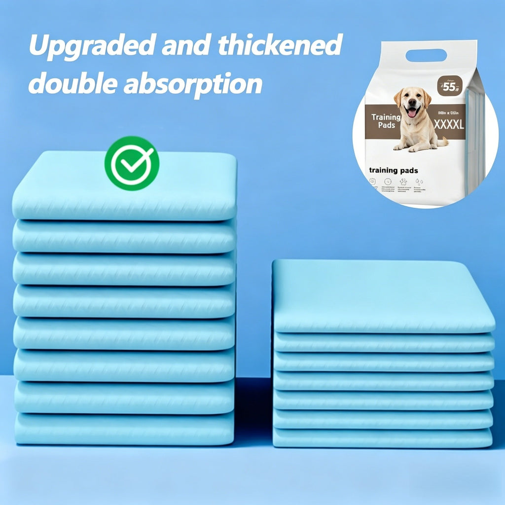 Dog Pee Pads 36 x 36 Inches, 55 Count Extra Large Six-Layer Disposable Puppy Potty Training Pads with Soft Nonwoven Surface for Home and Crates