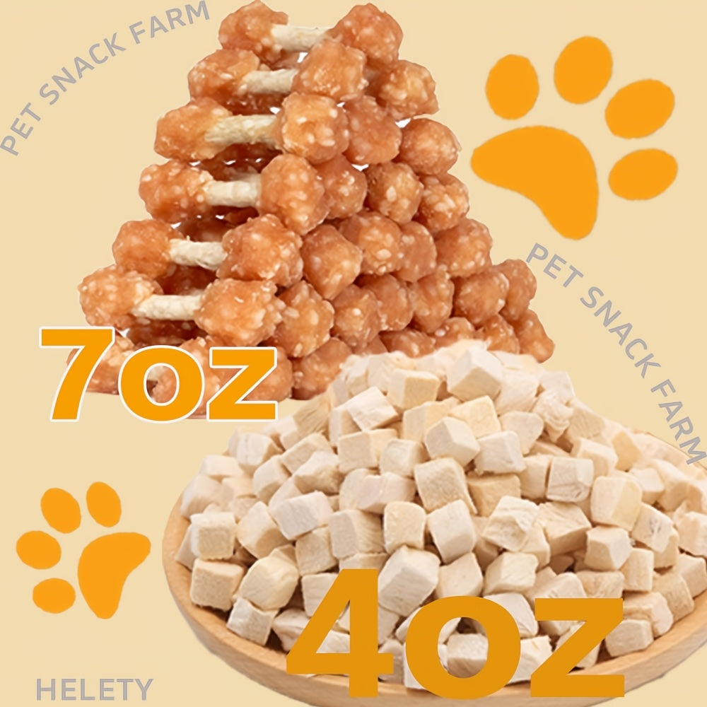 Duck Dumbbell Dog Treats, Two-Pack Training Reward Snacks for Supervised Practice, Everyday Treat Time and Dog Owner Gift Baskets